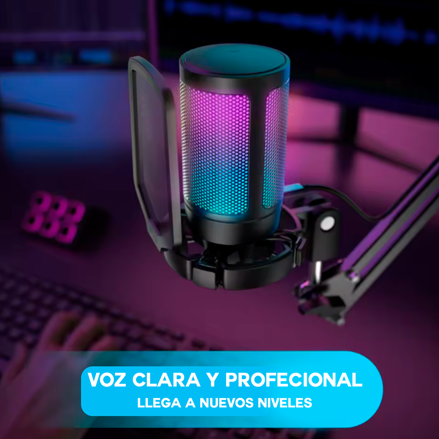 Micrófono Gaming RGB